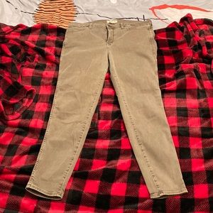 Madewell Green High Rise Skinny Jeans